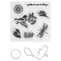 Transparente Stempel und Schneideschablonen Set | ARTMIE
