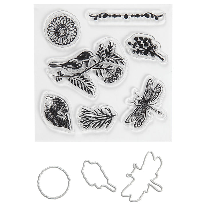 Transparente Stempel und Schneideschablonen Set | ARTMIE