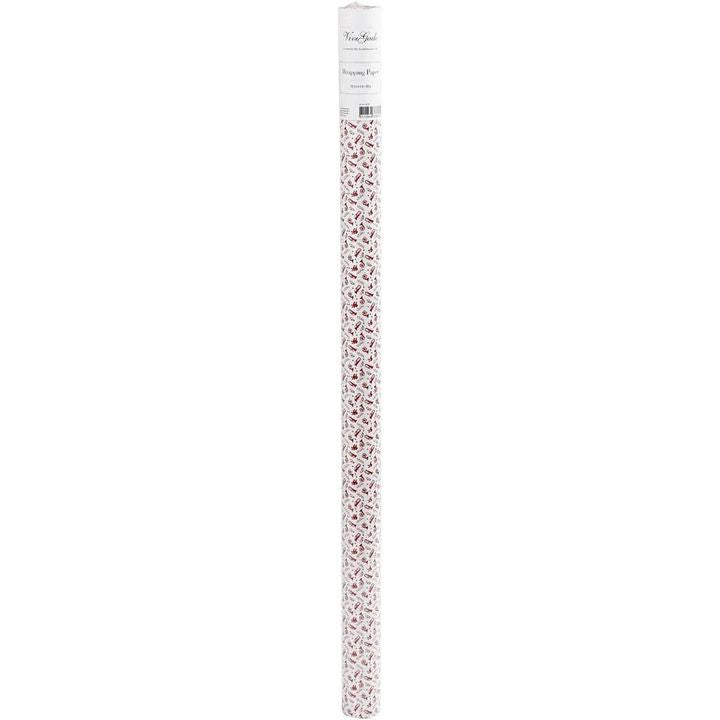Geschenkpapier | Rot Weiß Trompete 70 cm x 4 m – Detailansicht 2 | ARTMIE