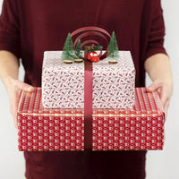 Geschenkpapier | Rot Weiß Trompete 70 cm x 4 m – Detailansicht 3 | ARTMIE