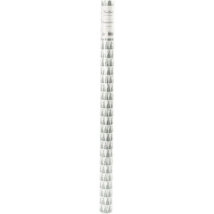 Geschenkpapier | Grüner weißer Tannenbaum 70 cm x 4 m – Detailansicht 2 | ARTMIE
