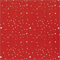Geschenkpapier | Dunkelrote Sterne und Monde 50 cm x 5 m | ARTMIE