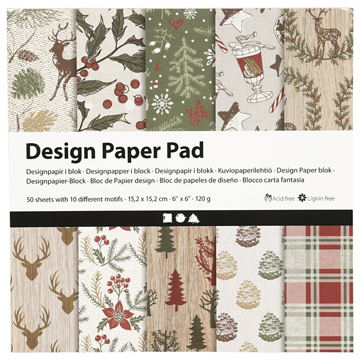 Scrapbooking-Papier mit Weihnachtsmotiven | ARTMIE