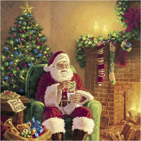 Decoupage-Servietten Weihnachtsmann zu Hause | ARTMIE