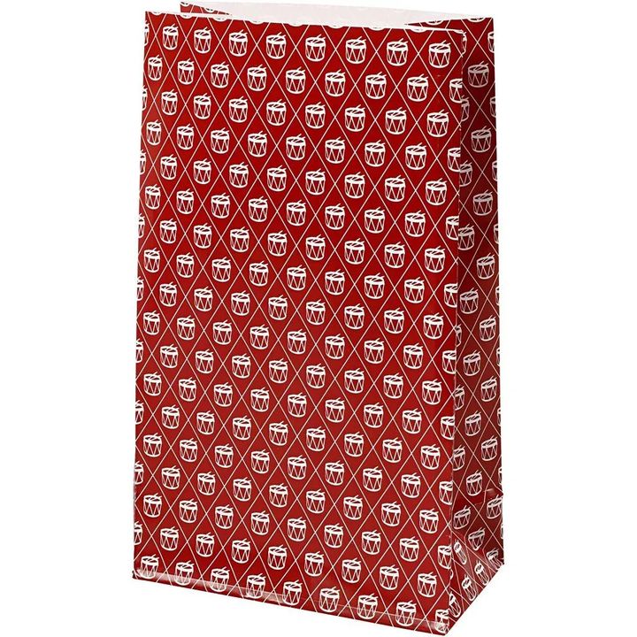 Weihnachts-Papiertüte 8 Stück | Trommeln | ARTMIE