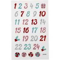 Set aus 31 Weihnachtsaufklebern | Adventskalender – Detailansicht 2 | ARTMIE