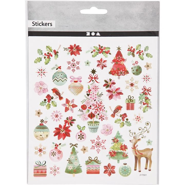 Set Weihnachtsaufkleber 43 Stück | Romantische Weihnachten | ARTMIE