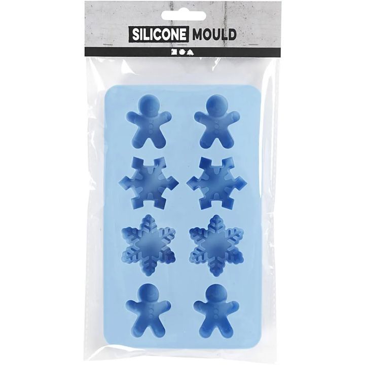 Silikonform 8 Stück | Schneeflocken und Lebkuchen – Detailansicht 2 | ARTMIE