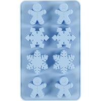 Silikonform 8 Stück | Schneeflocken und Lebkuchen | ARTMIE