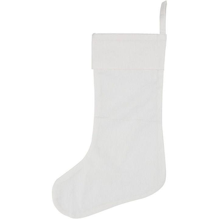 Weißer Weihnachtsstrumpf 40 x 26 cm | ARTMIE