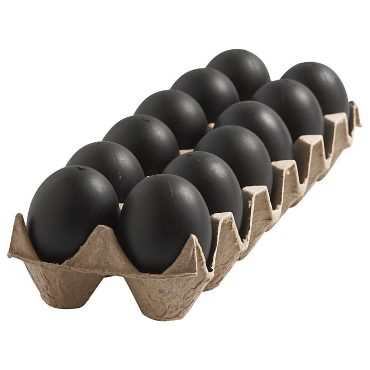 Schwarze Plastik-Eier | ARTMIE