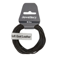 Schwarzes Lederband 2mm x 4m | ARTMIE