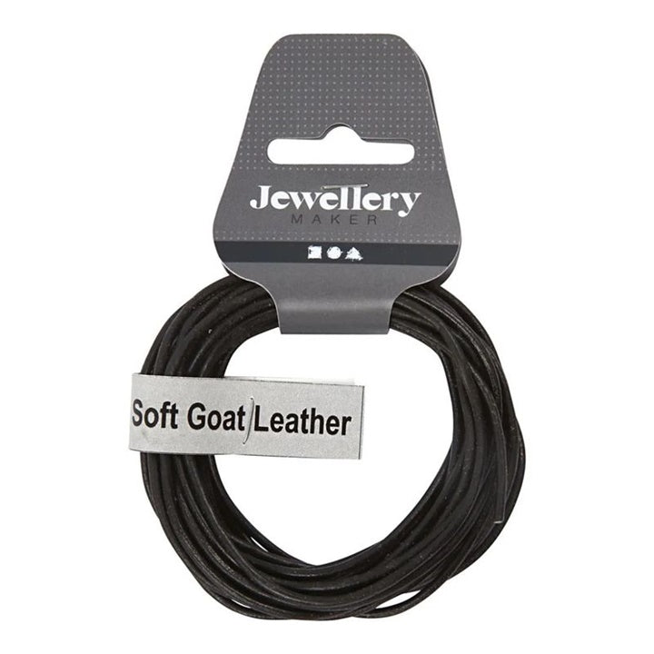 Schwarzes Lederband 2mm x 4m | ARTMIE