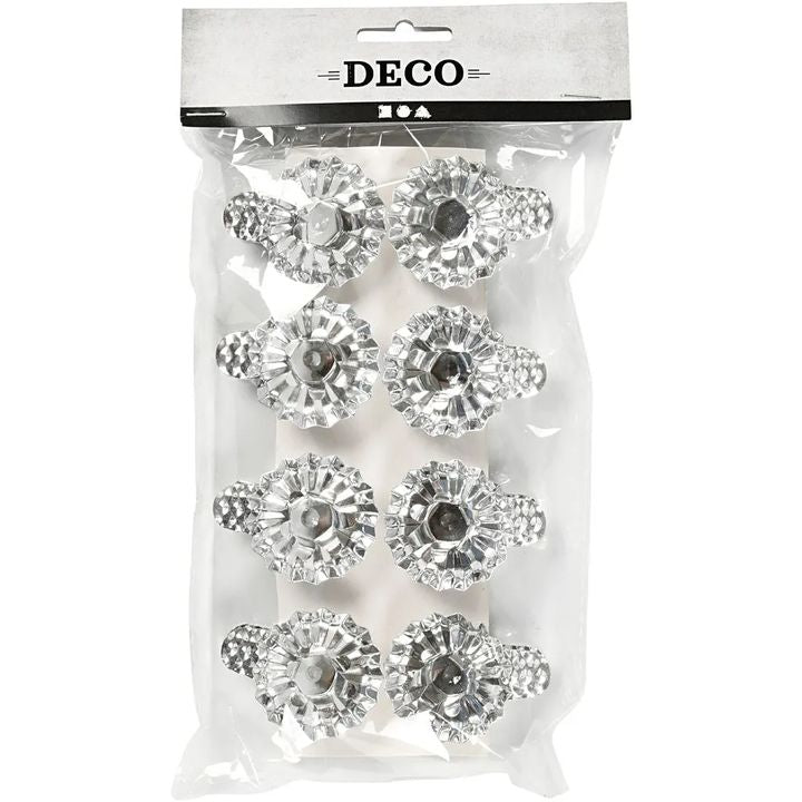 Metall-Kerzenständer-Set | Silber | ARTMIE