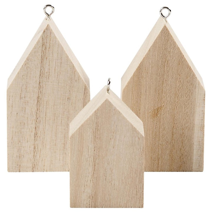 Holzhaus Ornamente mit Metallschleife | ARTMIE