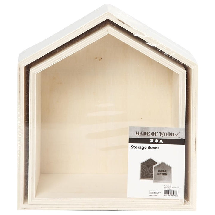 Schaukästen aus Holz (Hausform) | ARTMIE