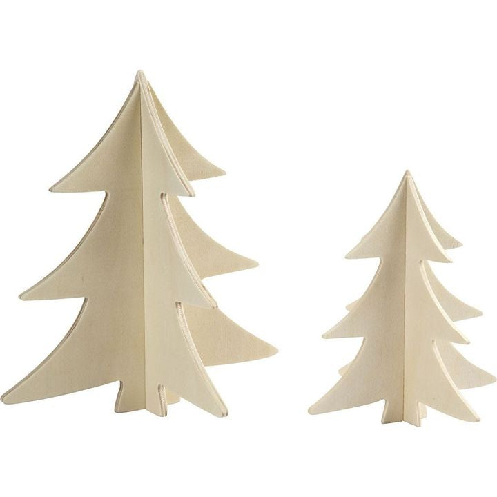 Holzdekoration - Weihnachtsbaum 2 Stück | ARTMIE