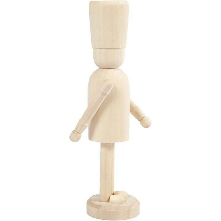 Holzfigur zum Dekorieren - Nussknacker 18 cm – Detailansicht 2 | ARTMIE