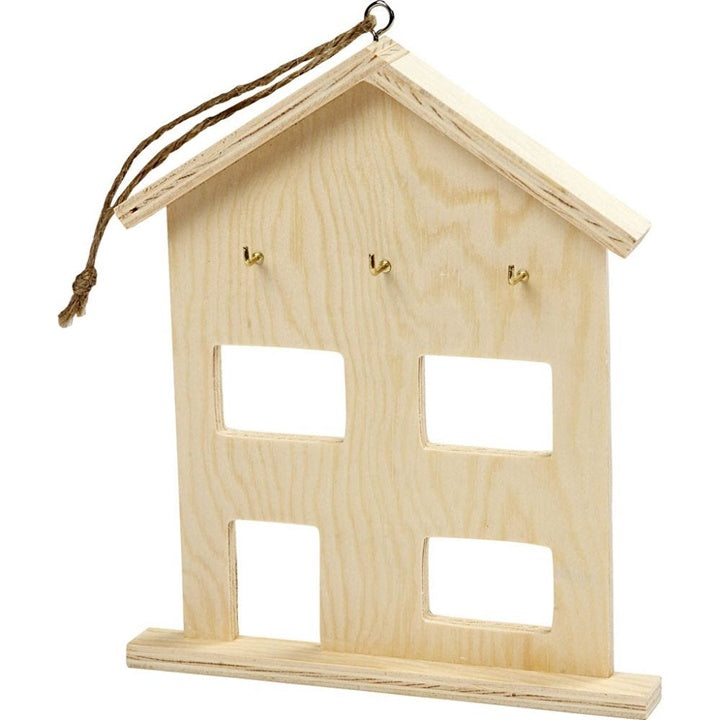 Schlüsselanhänger Haus aus Holz | ARTMIE
