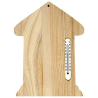 Holzhaus mit Thermometer | ARTMIE