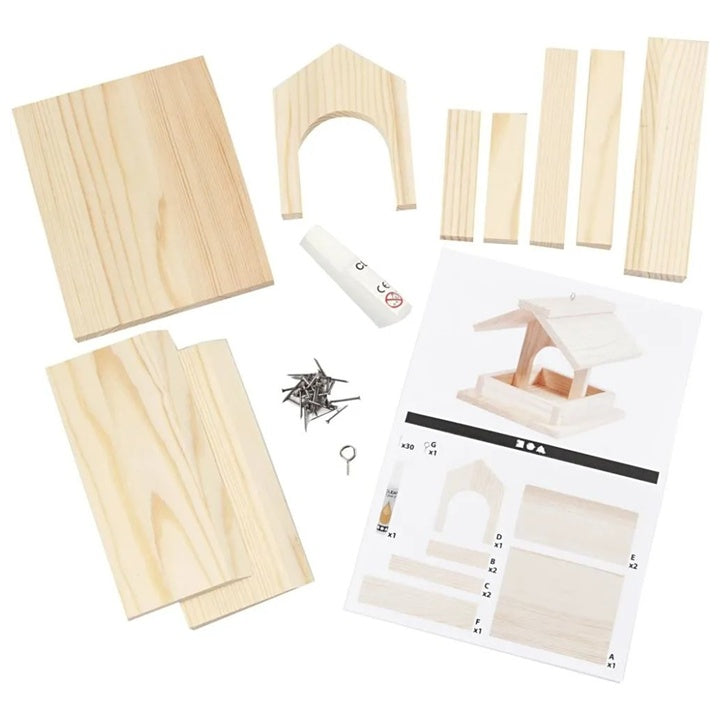 Kreativ-Set aus Holz | Vogelhaus – Detailansicht 2 | ARTMIE