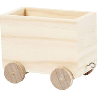 Holzeisenbahnwagen zum Dekorieren 10 cm | ARTMIE