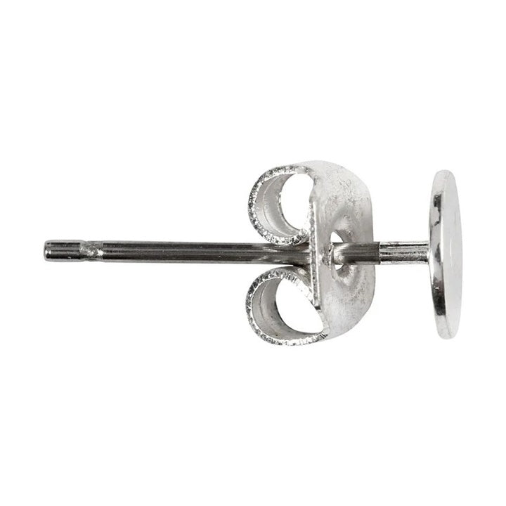 Versilberte Ohrstecker 13 mm - 10 Stück – Detailansicht 2 | ARTMIE