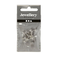 Versilberte Ohrstecker 13 mm - 10 Stück | ARTMIE