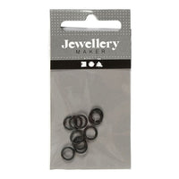 Schwarze Verbindungsringe 7 mm x 1 mm - 50 Stück | ARTMIE
