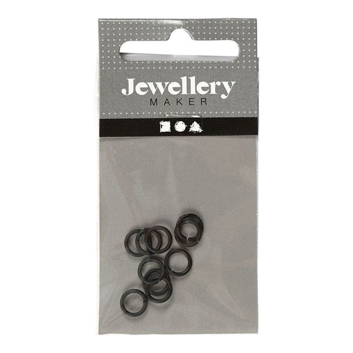 Schwarze Verbindungsringe 7 mm x 1 mm - 50 Stück | ARTMIE