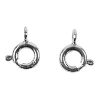 Silberne Federringklammern für Schmuck 6mm - 10er-Pack – Detailansicht 2 | ARTMIE