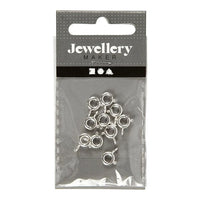 Silberne Federringklammern für Schmuck 6mm - 10er-Pack | ARTMIE