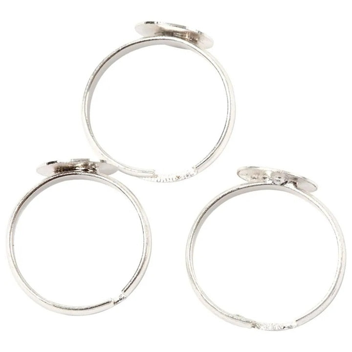 Silberne Ringbasis (15er-Pack) – Detailansicht 2 | ARTMIE