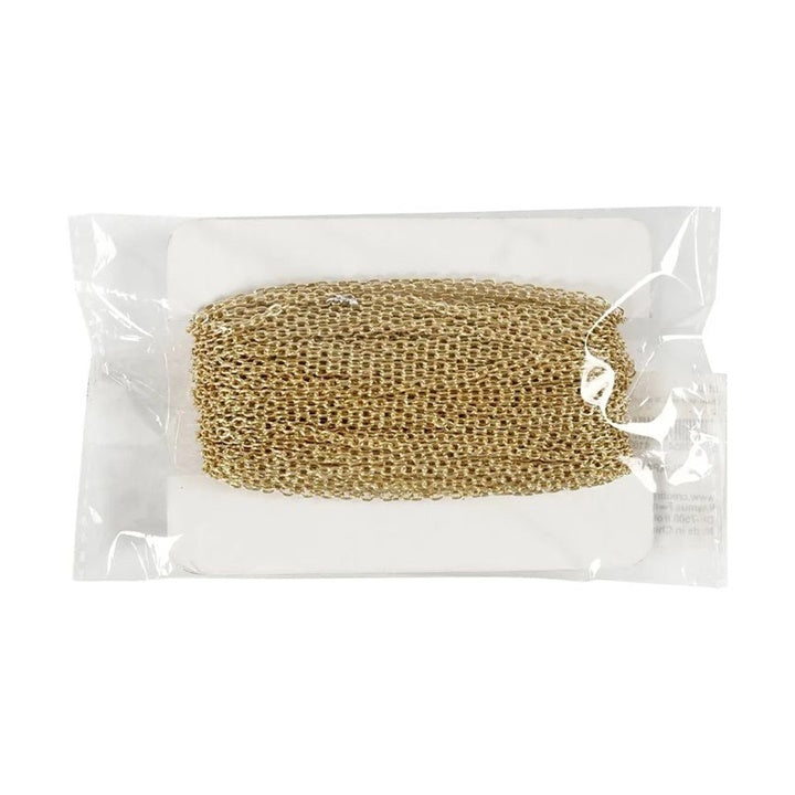 Goldplattierte Schmuckkette 2mm x 20m | ARTMIE