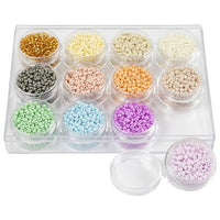 Rocaille-Perlen, Pastellfarben, 3mm, Satz 12x17g – Detailansicht 2 | ARTMIE