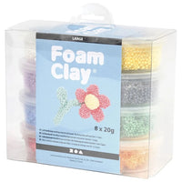 Foam Clay Modelliermasse mit großen Perlen - 8x20g – Detailansicht 2 | ARTMIE