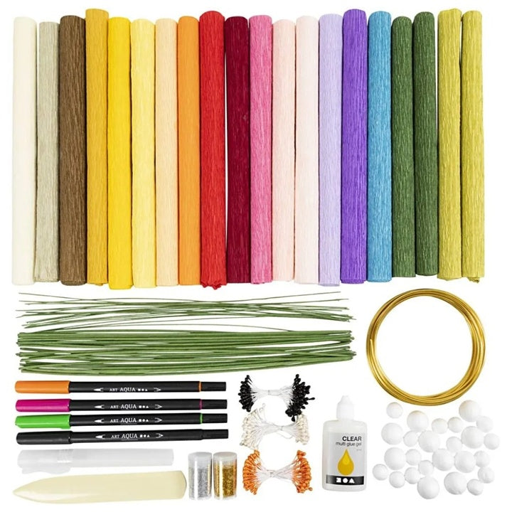 Maxi Kreativset | Krepppapierblumen – Detailansicht 2 | ARTMIE