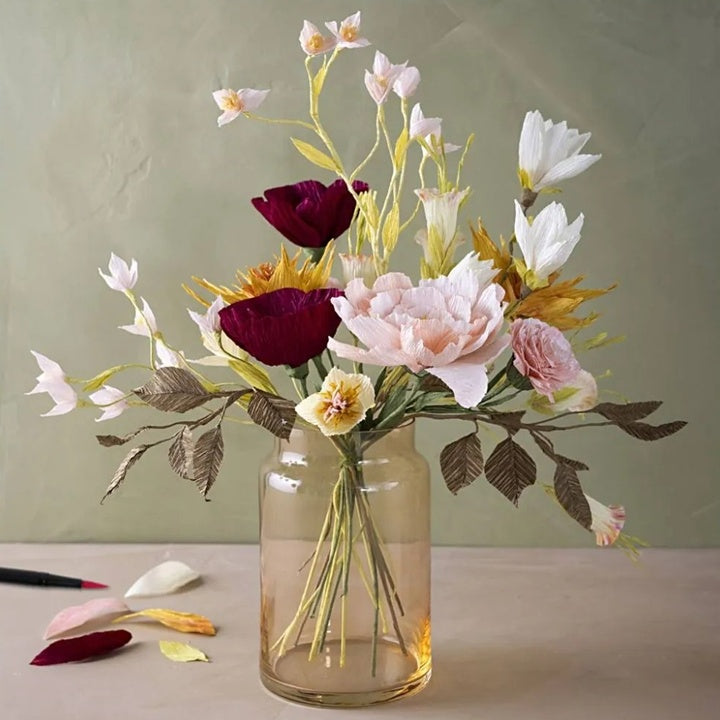 Krepppapier-Blumen-Bausatz – Detailansicht 3 | ARTMIE