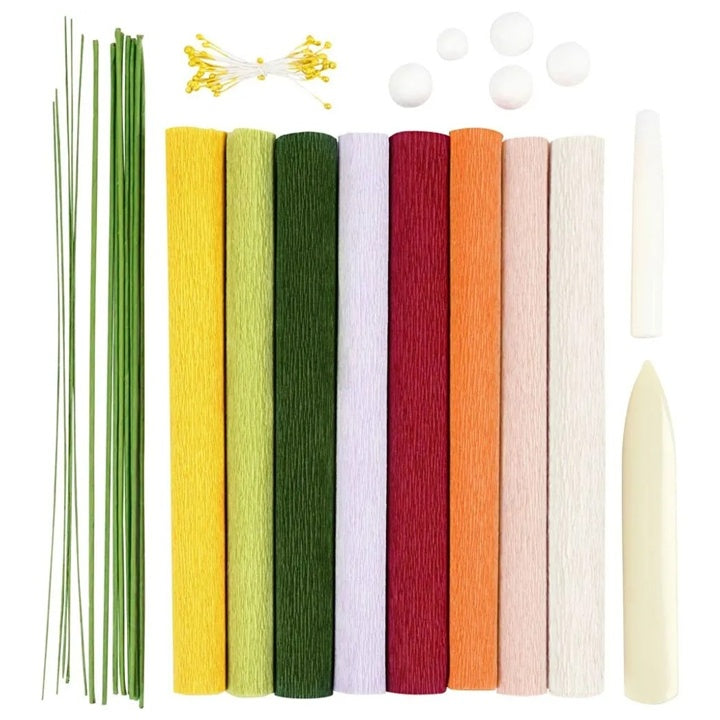 Krepppapier-Blumen-Bastelset – Detailansicht 2 | ARTMIE