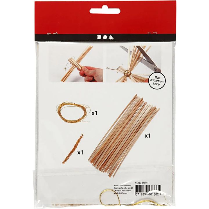 Mini-Kreativset mit Stroh-Engeln – Detailansicht 3 | ARTMIE