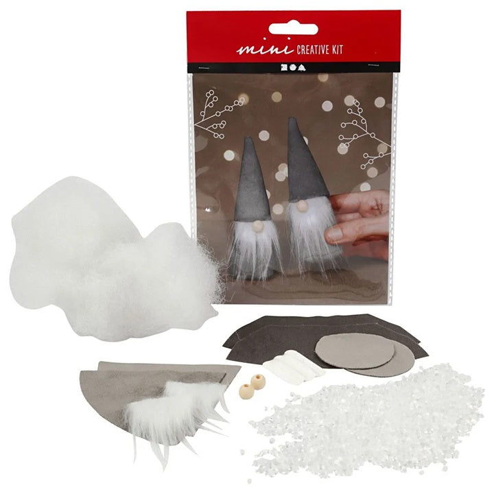 Mini Kreativset Weihnachtswichtel grau – Detailansicht 2 | ARTMIE