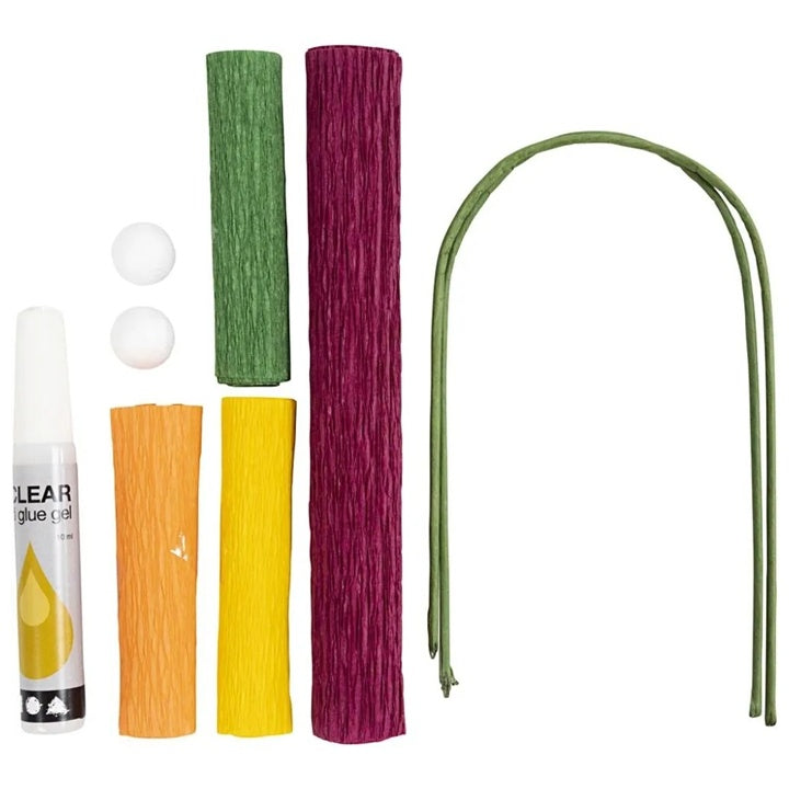 Mini-Kreativ-Set | Mohnblumen aus Krepppapier – Detailansicht 2 | ARTMIE