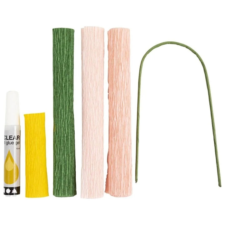 Mini-Kreativ-Set | Krepppapier Pfingstrose – Detailansicht 2 | ARTMIE