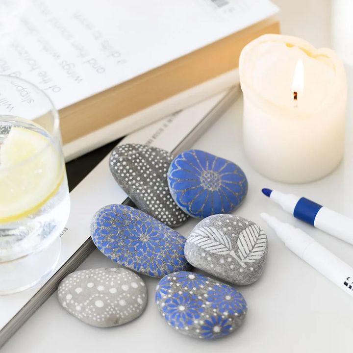 Mini Creative Rock Dekorationsset - Blau – Detailansicht 6 | ARTMIE