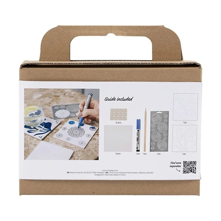 Mini Creative Porzellan Malerei Set - Untersetzer – Detailansicht 2 | ARTMIE