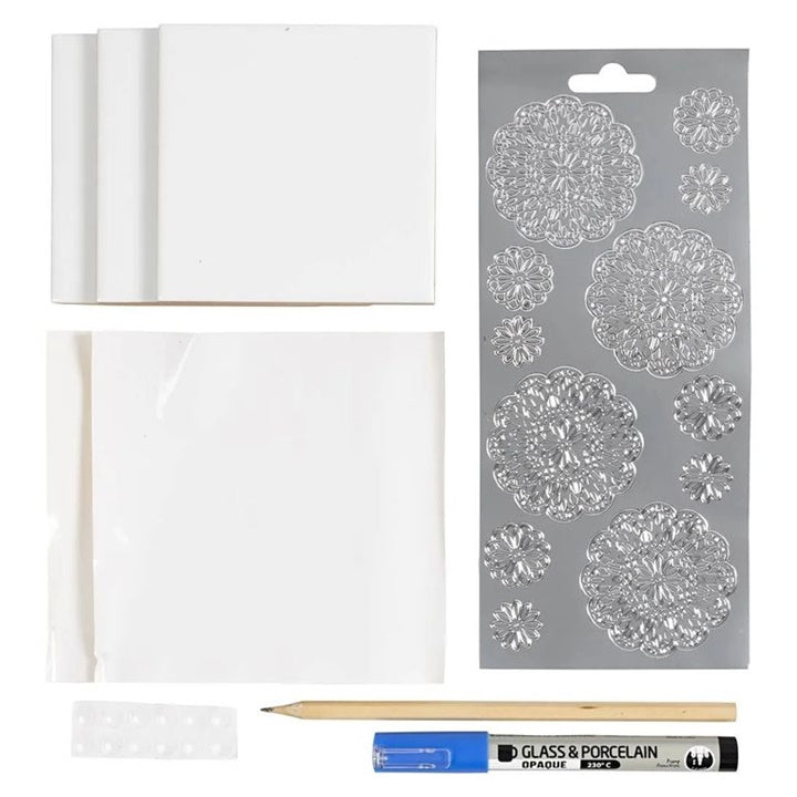 Mini Creative Porzellan Malerei Set - Untersetzer – Detailansicht 4 | ARTMIE