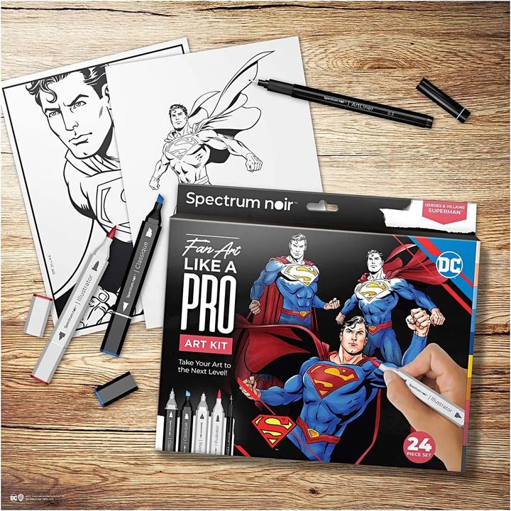 Illustrations-Kunst-Kit SUPERMAN – Detailansicht 4 | ARTMIE