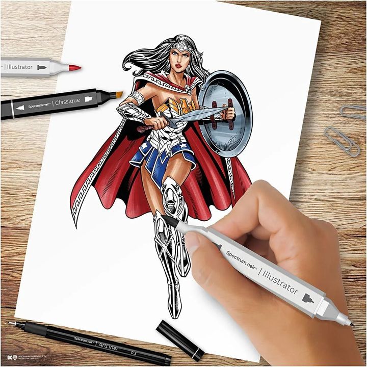 Illustrations-Kunst-Kit WONDER WOMAN – Detailansicht 3 | ARTMIE