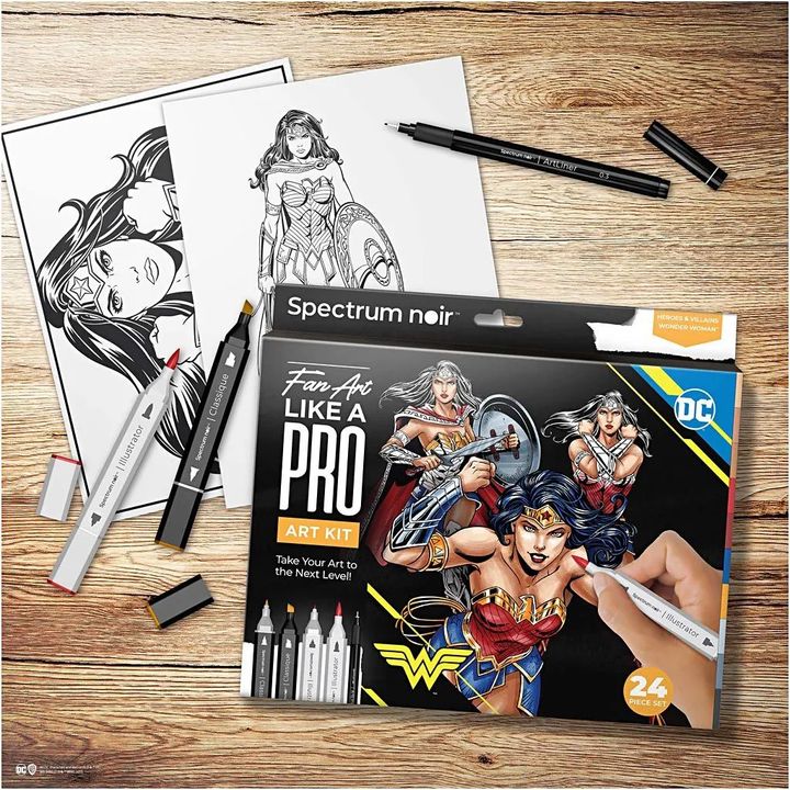 Illustrations-Kunst-Kit WONDER WOMAN – Detailansicht 4 | ARTMIE