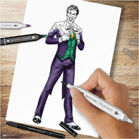 Illustrations-Kunst-Kit HEROES AND VILLAINS : THE JOKER – Detailansicht 3 | ARTMIE